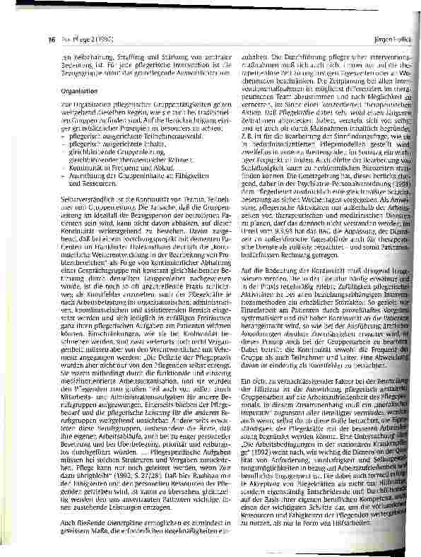 Vorschauseite 6: Pflegerische Gruppenarbeit in der Psychiatrie