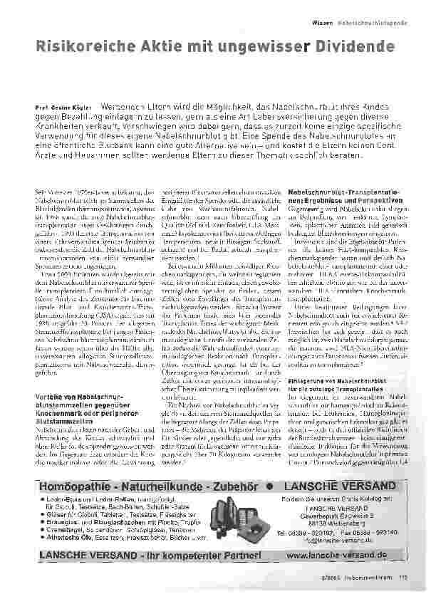 Vorschauseite 1: Risikoreiche Aktie mit Ungewisser Dividende