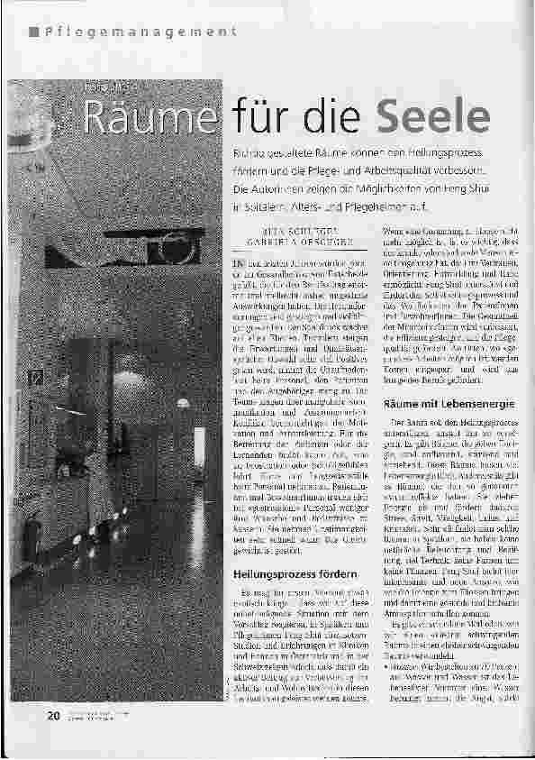 Vorschauseite 1: Räume für die Seele