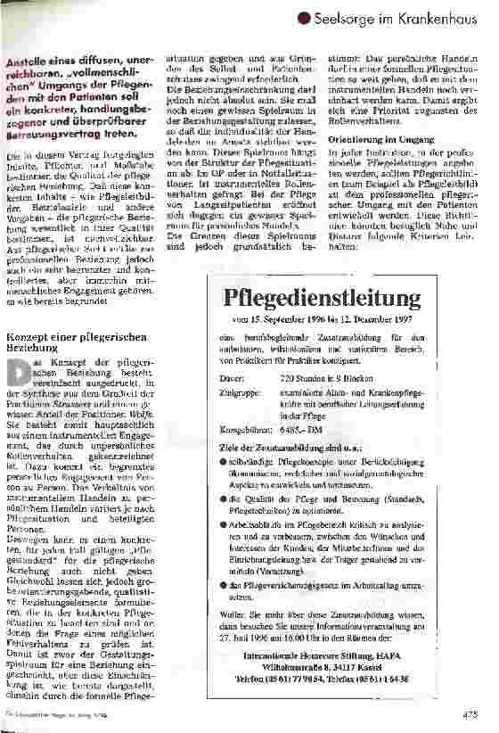 Vorschauseite 4: Nähe oder Distanz? Was ist eine pflegerische Beziehung?