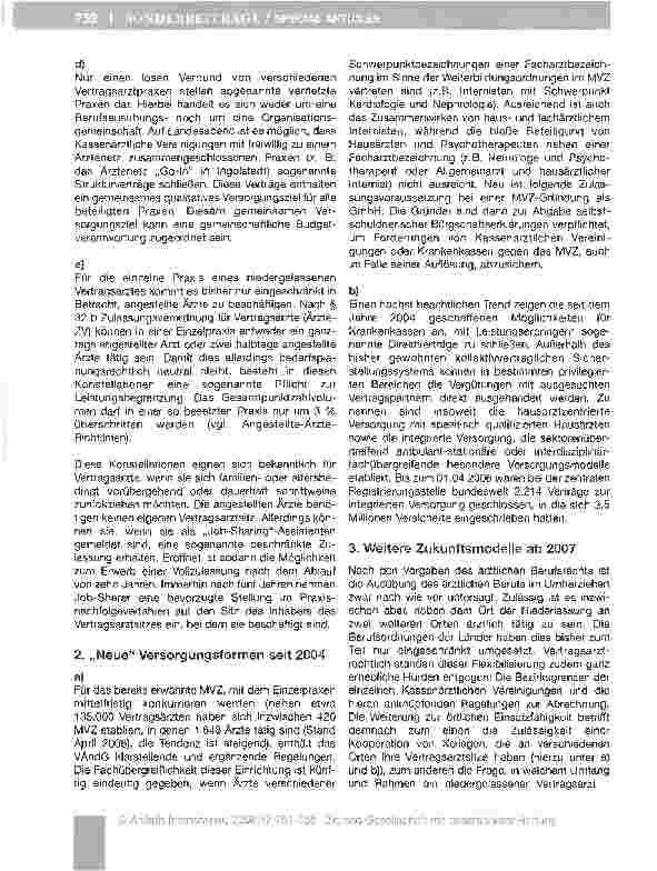 Vorschauseite 2: Liberalisierung durch das Vertragsarztrechtsänderungsgesetz: Schöne neue Kooperationswelt?