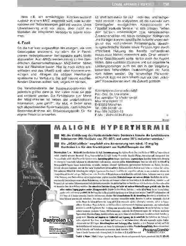 Vorschauseite 5: Liberalisierung durch das Vertragsarztrechtsänderungsgesetz: Schöne neue Kooperationswelt?