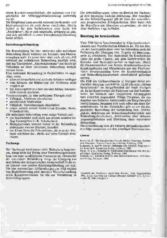 Vorschauseite 4: Alkoholund Medikamentenabhängigkeit