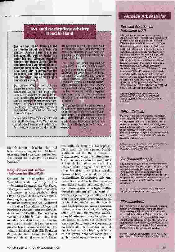 Vorschauseite 4: Gute-Nacht-Pflege FORUM-Gespräch zur Ambulanten Nachtpflege Daheim in Heidelberg