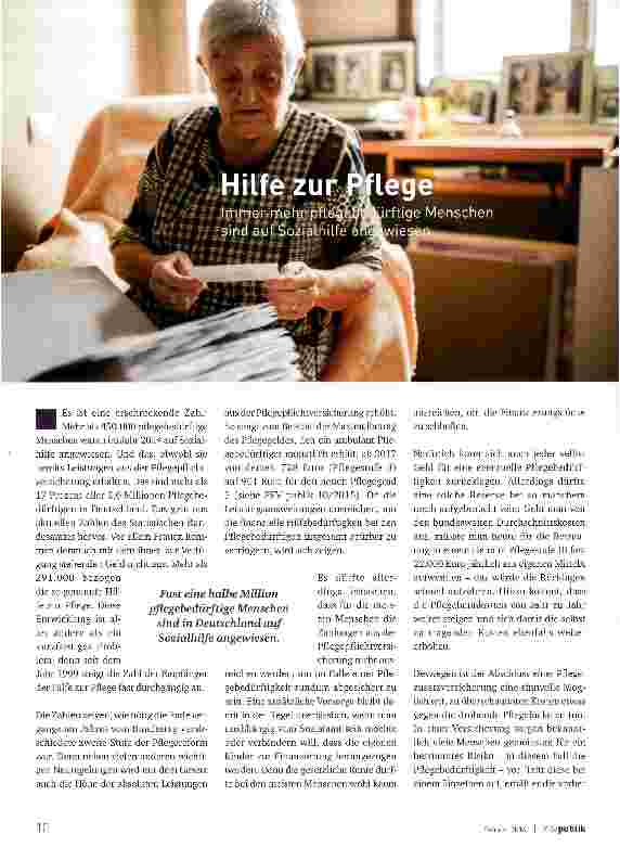 Vorschauseite 1: Hilfe zur Pflege