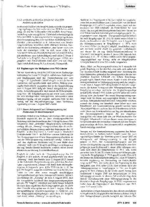 Vorschauseite 3: Erster Änderungstarifvertrag zum TV EntgO-L und Praxisfragen zur Überleitung in die Lehrkräfte-Entgeltordnung