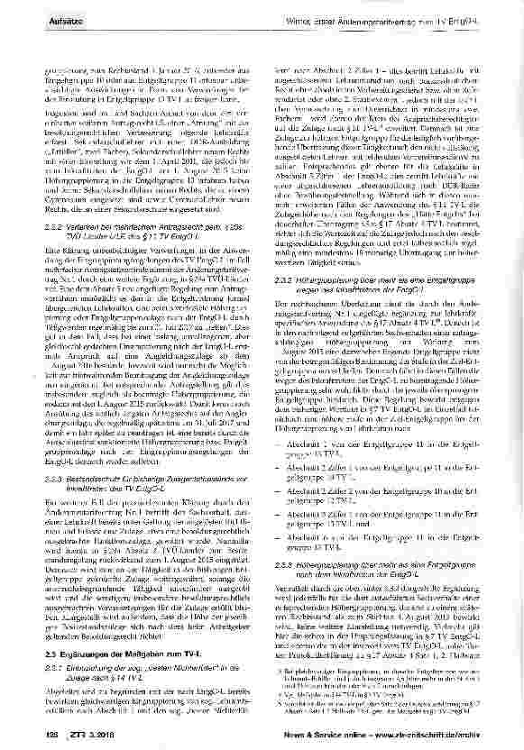 Vorschauseite 4: Erster Änderungstarifvertrag zum TV EntgO-L und Praxisfragen zur Überleitung in die Lehrkräfte-Entgeltordnung