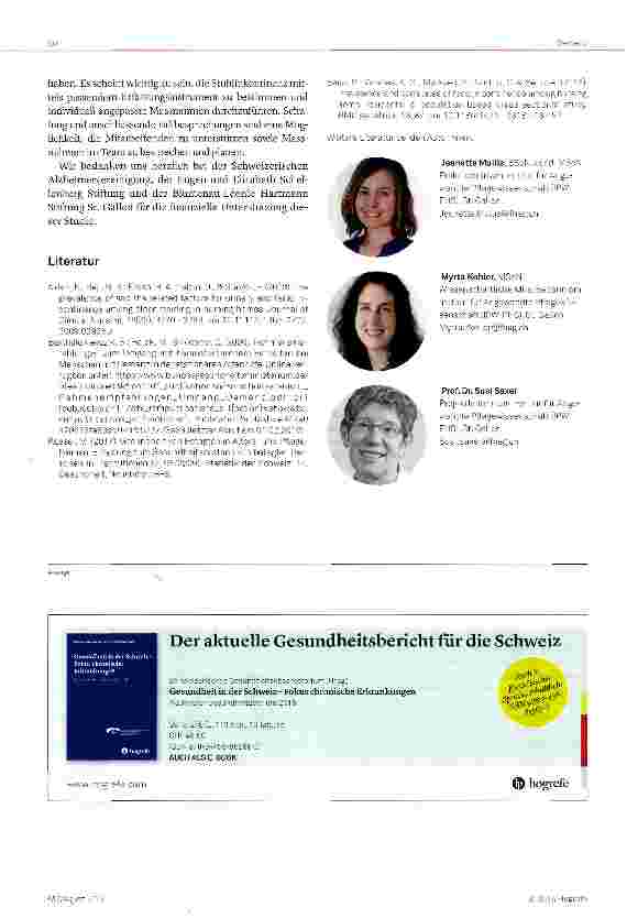 Vorschauseite 4: Kann Stuhlinkontinenz bei Menschen mit Demenz verbessert werden?