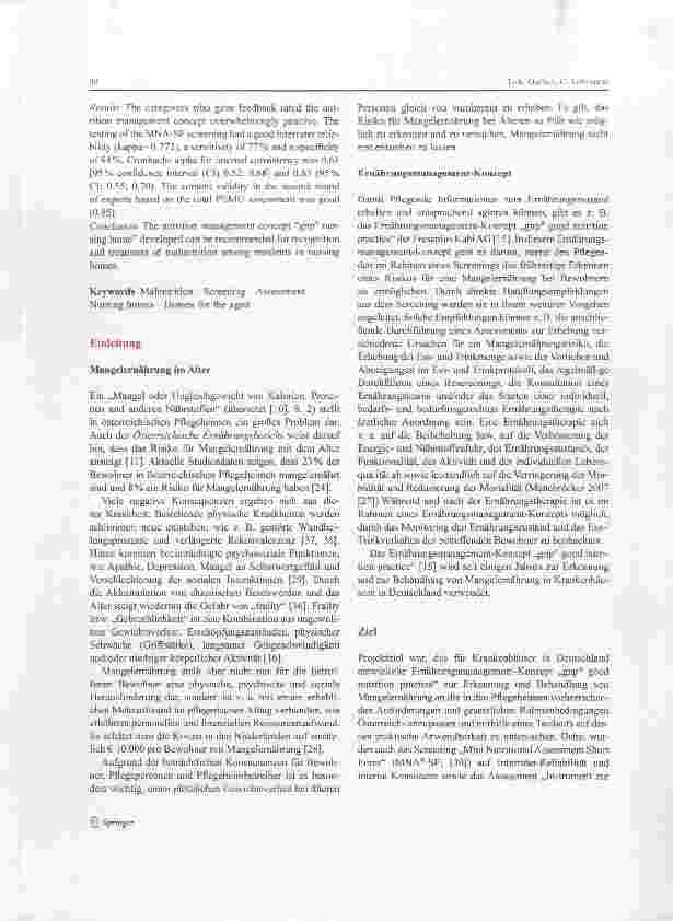 Vorschauseite 2: Ernährungsmanagement-Konzept „gnp® nursing home Anwendung in Pflegeheimen