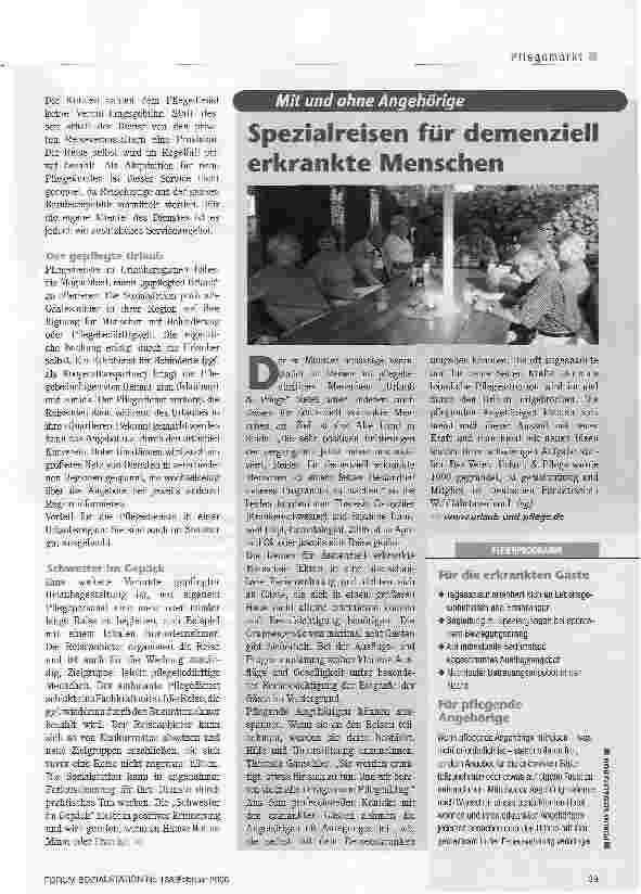 Vorschauseite 2: Dienstleistungen durch KooperationenSich auf die Reise machen