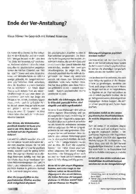 Vorschauseite 1: Ende der Ver-Anstaltung?
