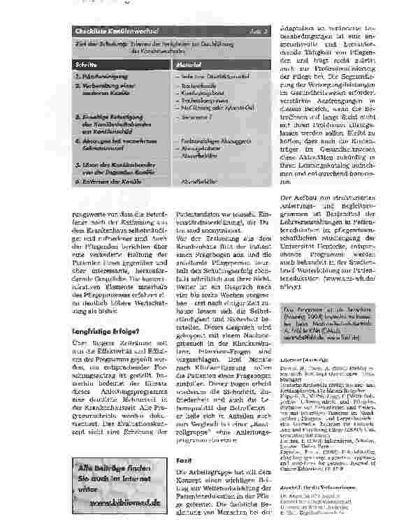 Vorschauseite 4: Strukturiertes Anleitungsprogramm für langzeittracheotomierte Patienten, 2. Teil