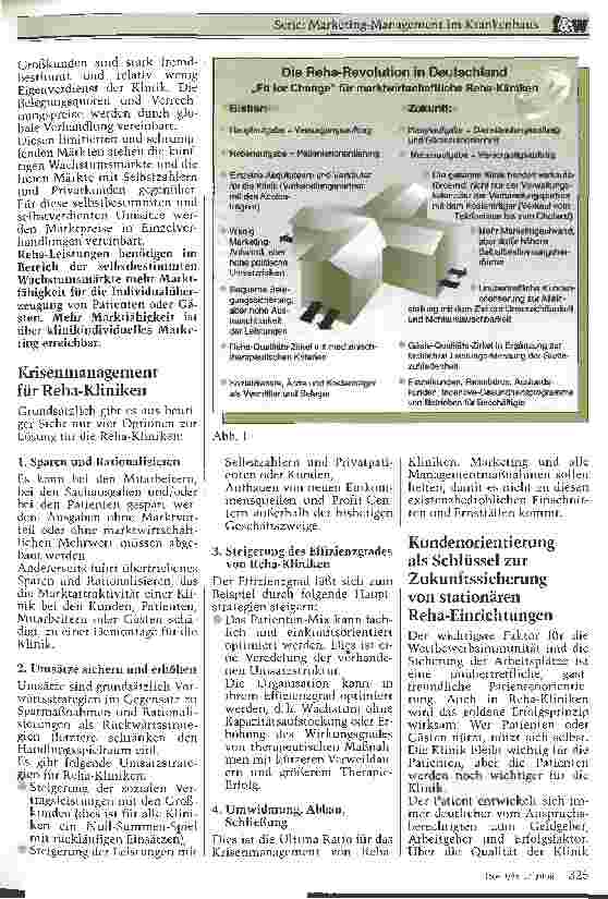 Vorschauseite 2: Marketing-Management im Krankenhaus: Krisenmanagement für Reha-Klinken