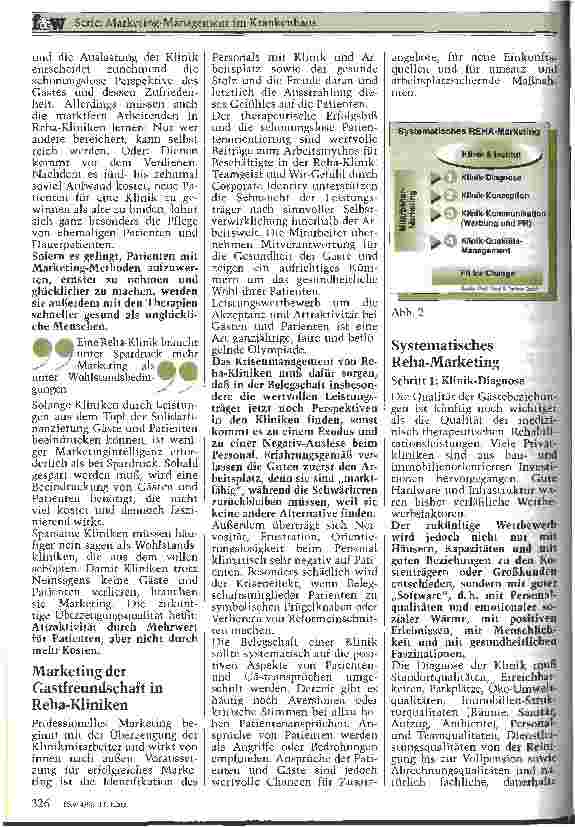 Vorschauseite 3: Marketing-Management im Krankenhaus: Krisenmanagement für Reha-Klinken