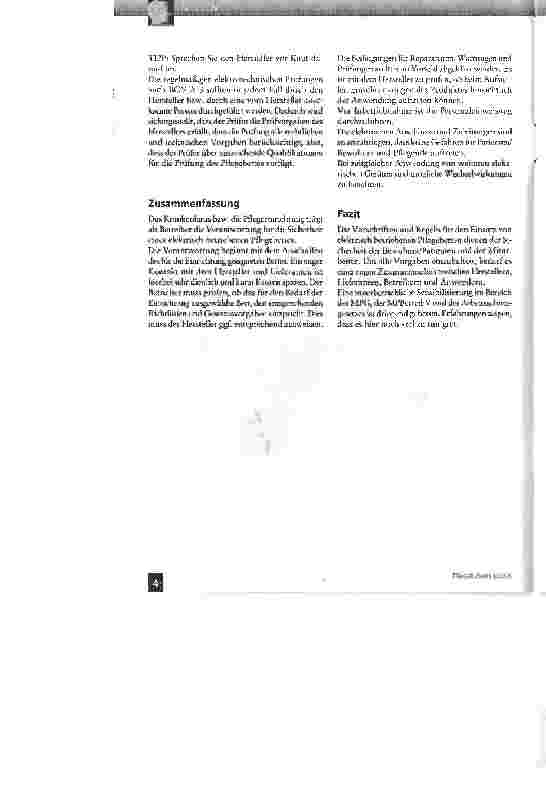 Vorschauseite 4: Das Pflegebett im Blick