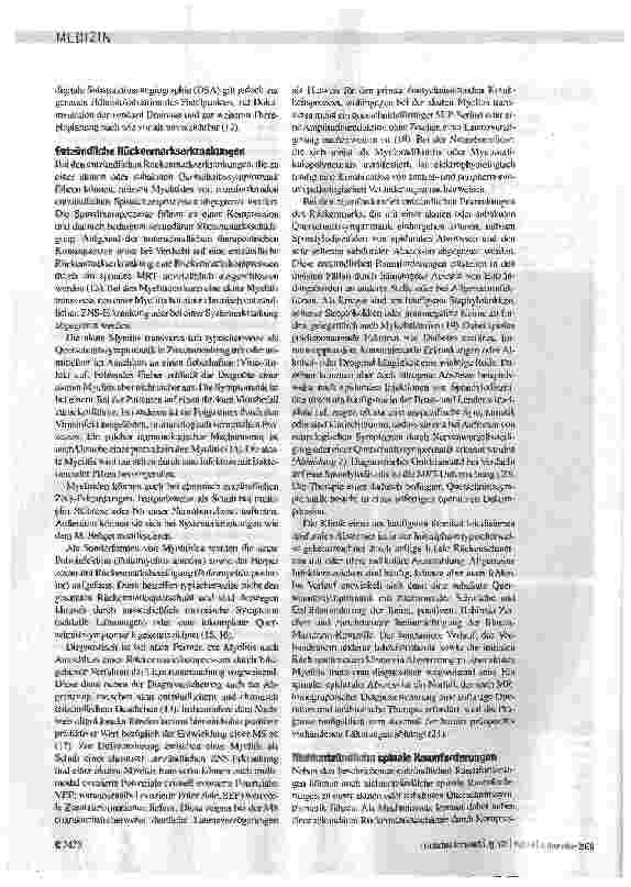 Vorschauseite 4: Differenzialdiagnose der akuten und subakuten nichttraumatischen Querschnittslähmungen