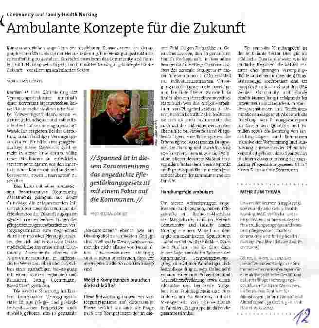 Vorschauseite 1: Ambulante Konzepte für die Zukunft