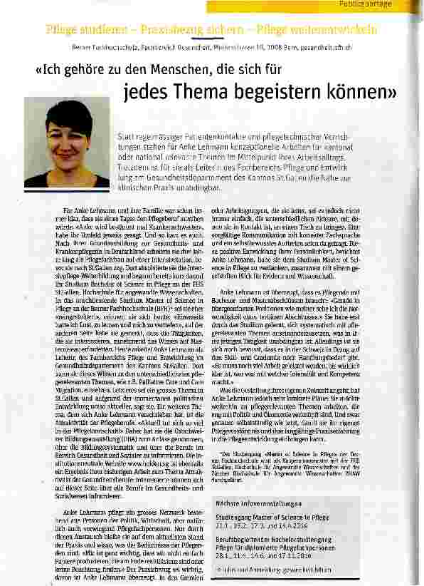 Vorschauseite 1: Ich gehöre zu den Menschen, die sich für jedes Thema begeistern können