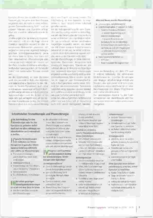 Vorschauseite 2: Basiswissen Phonochirurgie für Logopädinnen und Logopäden