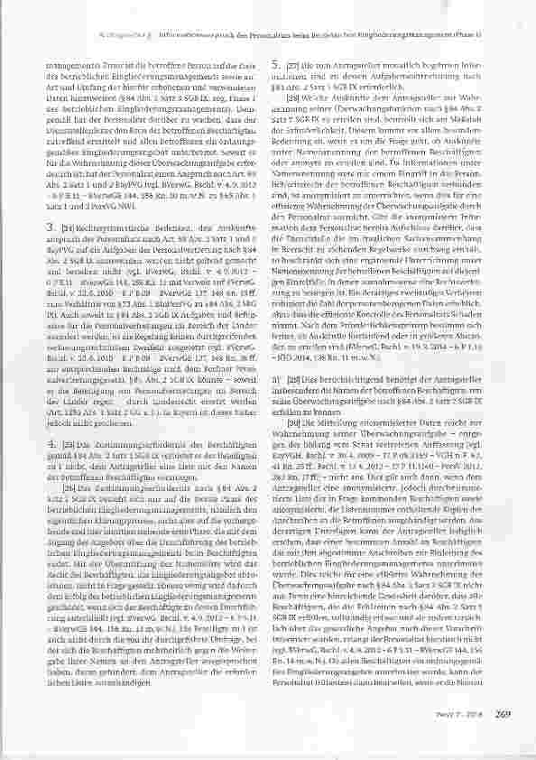 Vorschauseite 4: Informationsanspruch des Personalrats beim Betrieblichen Eingliederungsmanagement (Phase 1)