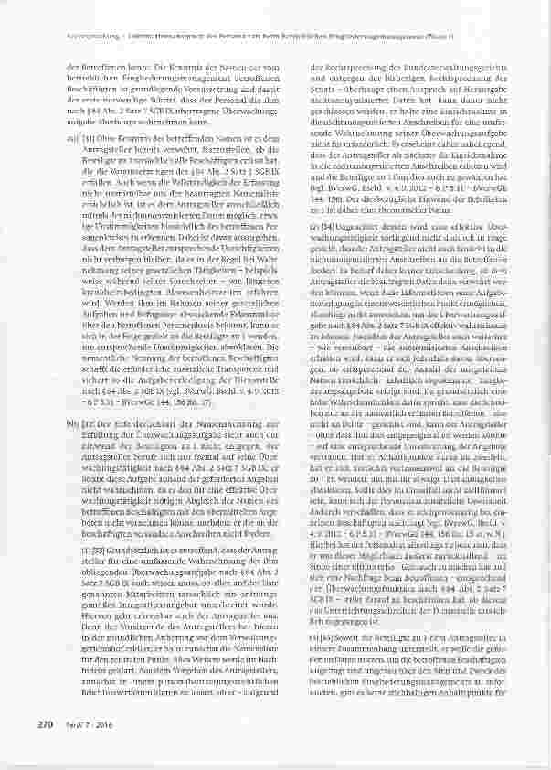 Vorschauseite 5: Informationsanspruch des Personalrats beim Betrieblichen Eingliederungsmanagement (Phase 1)