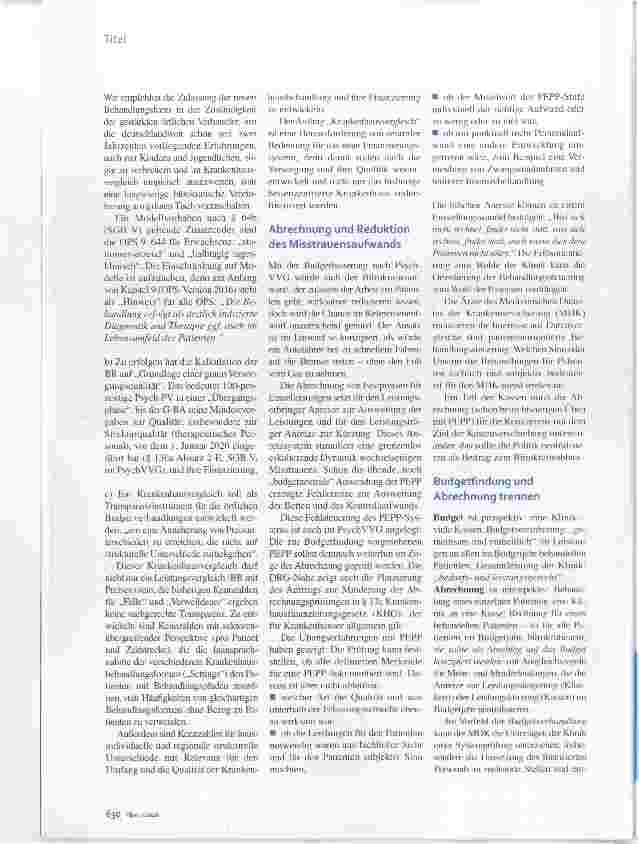 Vorschauseite 3: Neuausrichtung der Psych-Entgeltentwicklung Das System lernt