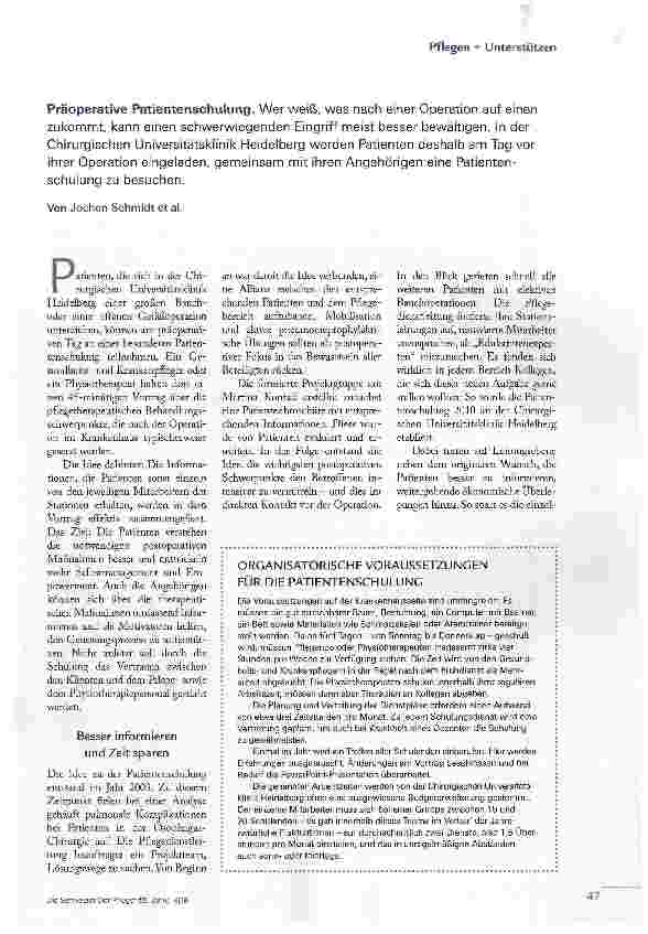 Vorschauseite 2: GUT VORBEREITET FÜR DIE ZEIT NACH DER OP