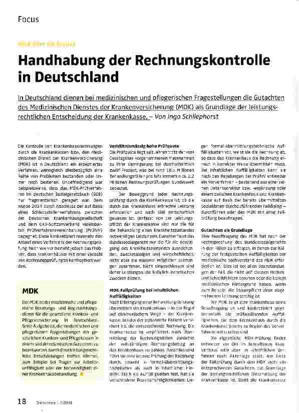 Vorschauseite 1: Handhabung der Rechnungskontrolle in Deutschland