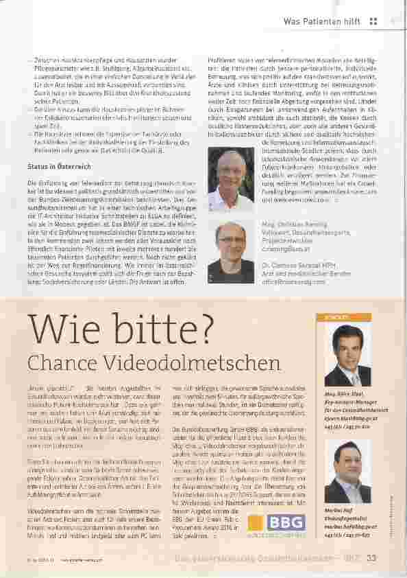 Vorschauseite 3: Telemedizin in Österreich
