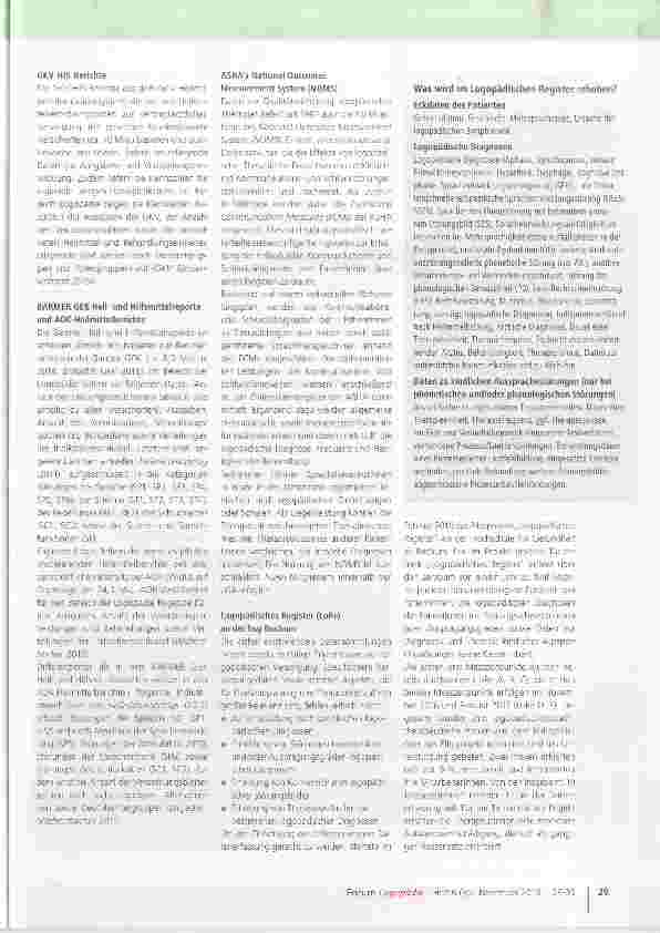 Vorschauseite 2: LoRe - Logopädisches Register