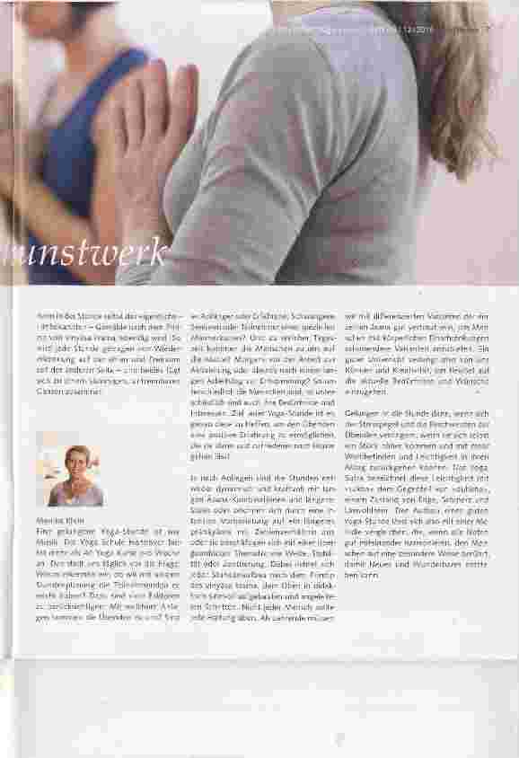 Vorschauseite 2: Die Yoga-Stunde als Gesamtkunstwerk