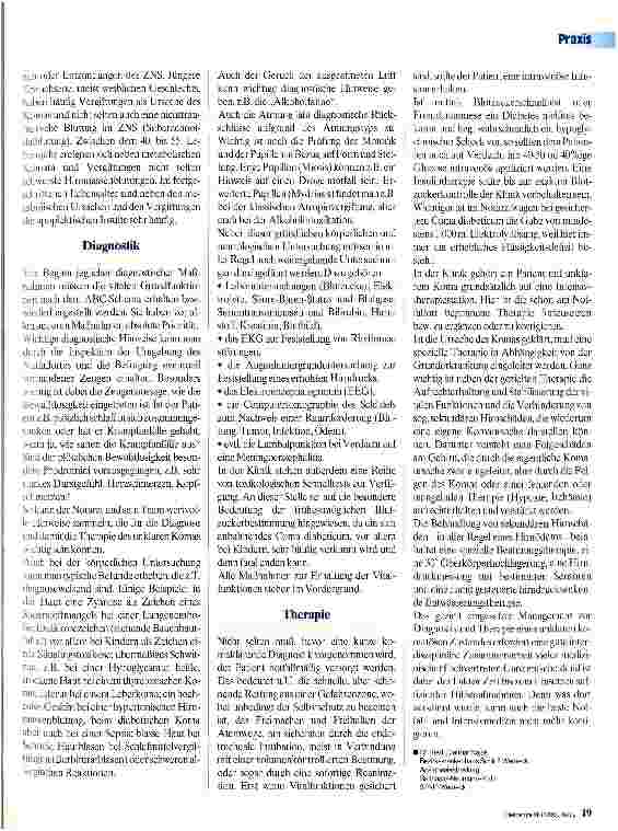 Vorschauseite 2: Die unklare Bewußtlosigkeit
