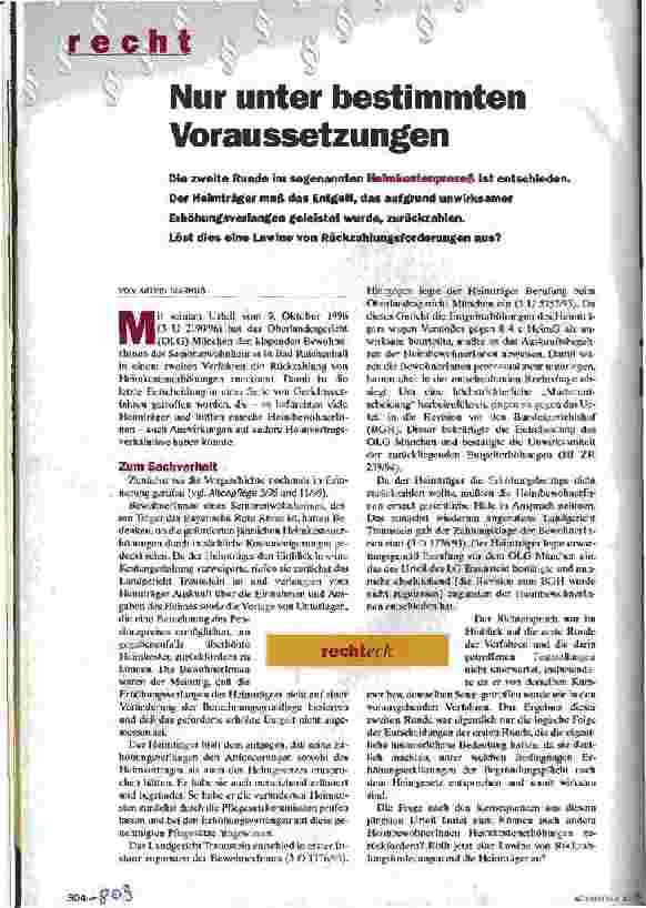 Vorschauseite 1: Nur unter bestimmten Voraussetzungen