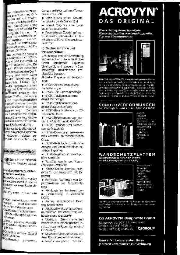 Vorschauseite 3: Hoffnungsträger Telemedizin - Entwicklungen und Projekte in Deutschland Voraussetzung für eine kostengünstige Versorgung