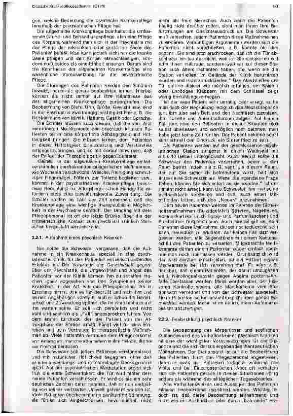 Vorschauseite 2: Psychiatrische Pflegeregeln - eine Anleitung für Krankenpflegeschüler