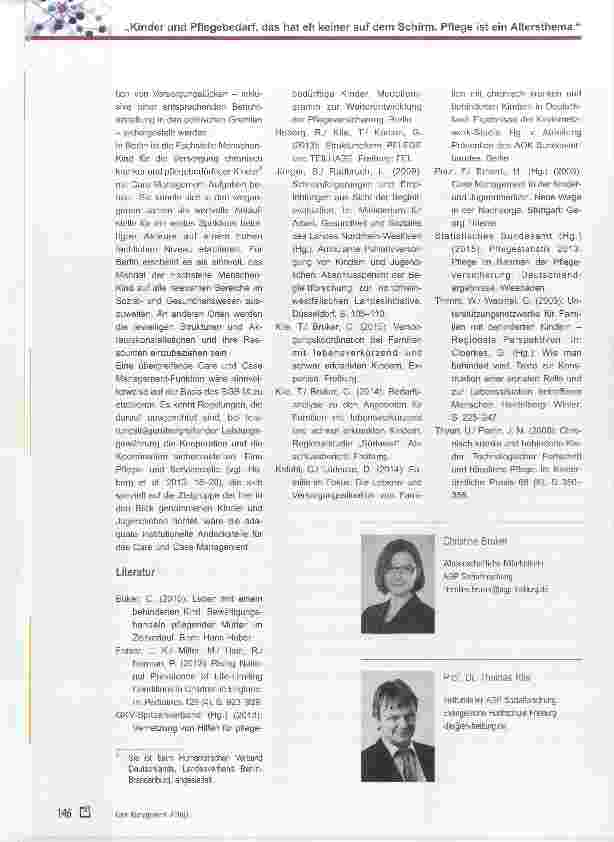 Vorschauseite 5: „Kinder und Pflegebedarf, das hat eh keiner auf dem Schirm. Pflege ist ein Altersthema. “