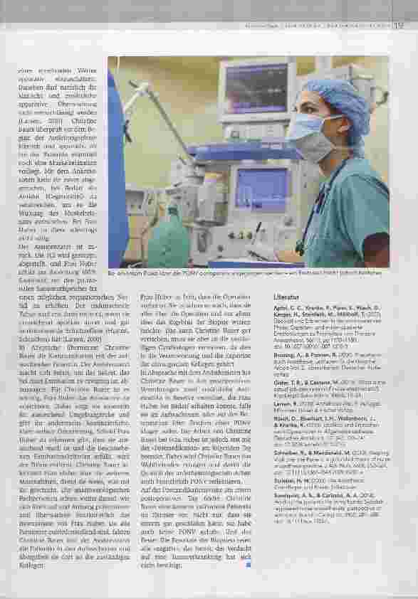 Vorschauseite 3: Was tun gegen PONV (postoperative Nausea und Vomiting)?