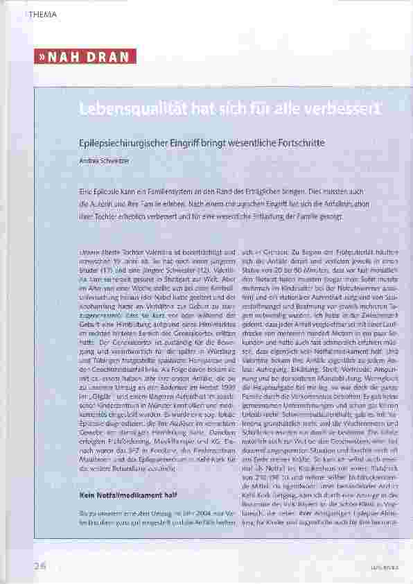 Vorschauseite 1: Lebensqualität hat sich für alle verbessert