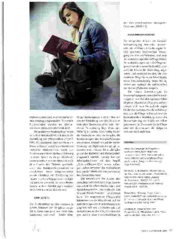 Vorschauseite 3: REFORMPROZESSE IN DER PFLEGEAUSBILDUNG