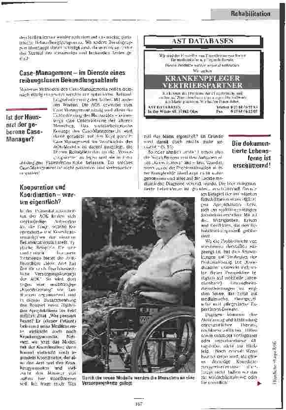 Vorschauseite 3: Am Gängelband der ÄrztInnen Die ambulante Rehabilitation älterer Menschen - Abstriche von früheren Ansprüchen?