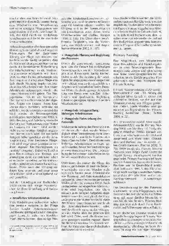 Vorschauseite 2: Primary Nursing und Rooming-in in der Neonatologie