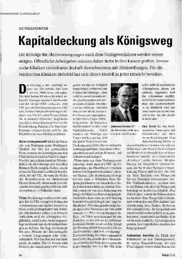 Vorschauseite 1: Kapitaldeckung als Königsweg