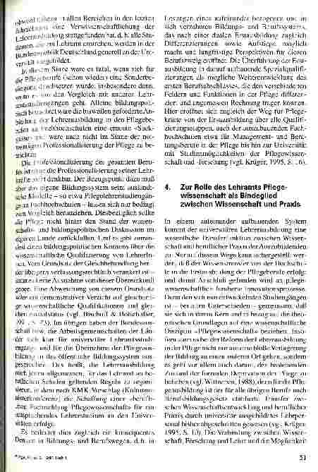 Vorschauseite 4: Welche LehrerInnen braucht die Pflege? Aspekte eines pflegespezifischen Bildungskonzeptes