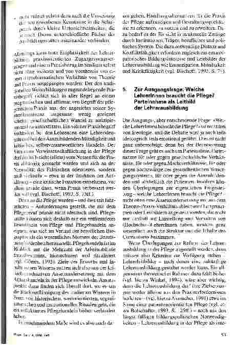Vorschauseite 6: Welche LehrerInnen braucht die Pflege? Aspekte eines pflegespezifischen Bildungskonzeptes