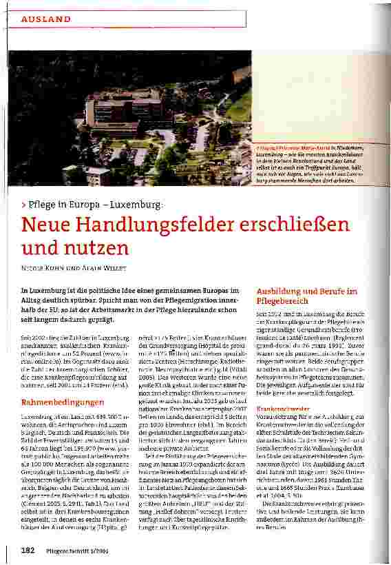 Vorschauseite 1: Neue Handlungsfelder erschließen und nutzen