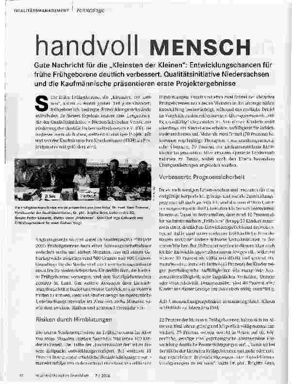 Vorschauseite 1: handvoll MENSCH