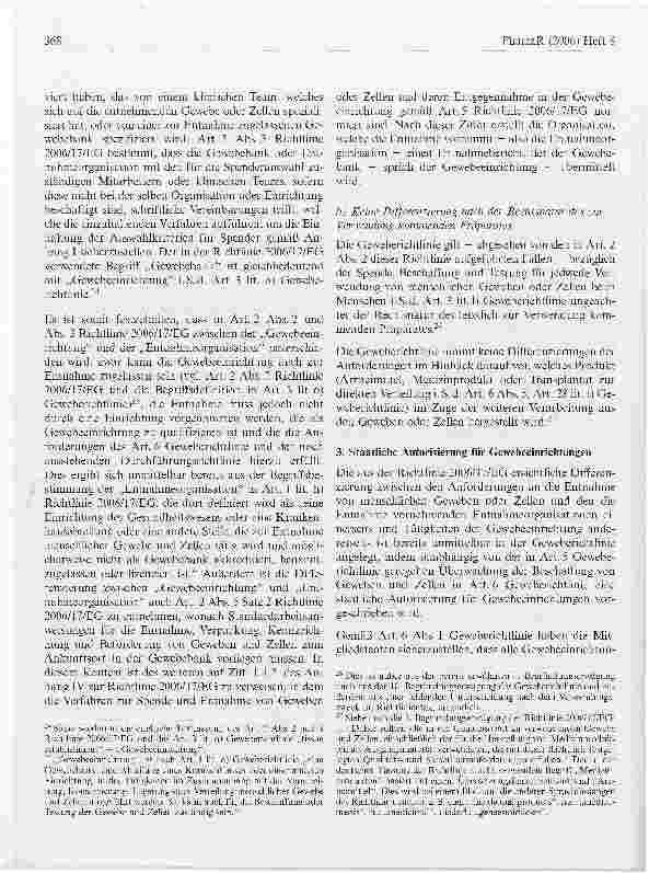 Vorschauseite 6: Verhältnis der Richtlinien 2004/23/EG und 2006/17/EGgegenüber abweichenden Anforderungen der §§ 13 ff. AMG und der PharmBetrV/AMWHV für Stellen, die menschliche Gewebe oder Zellen…