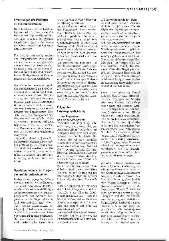 Vorschauseite 2: Intensivpflege - Rationierung? - Nein danke!