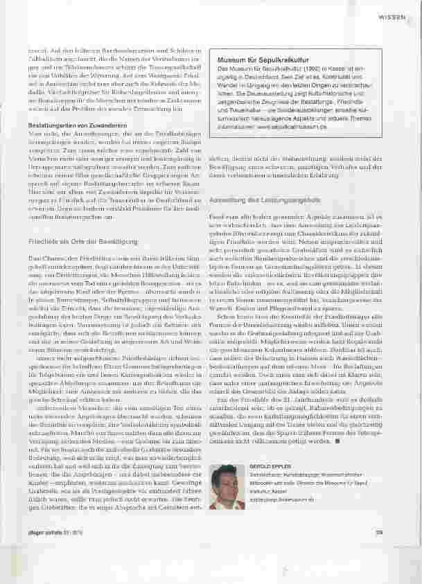 Vorschauseite 4: Friedhöfe als Orte der Verlustverarbeitung