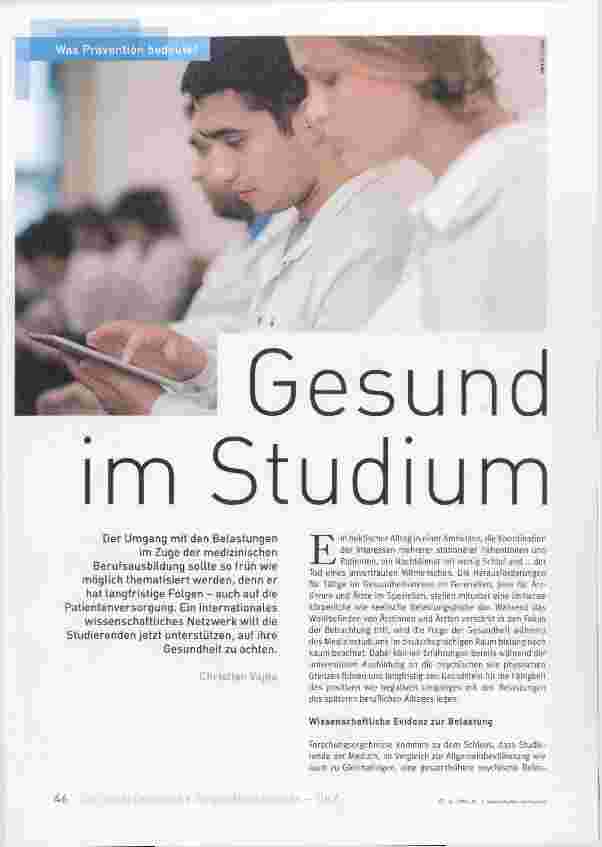 Vorschauseite 1: Gesund im Studium